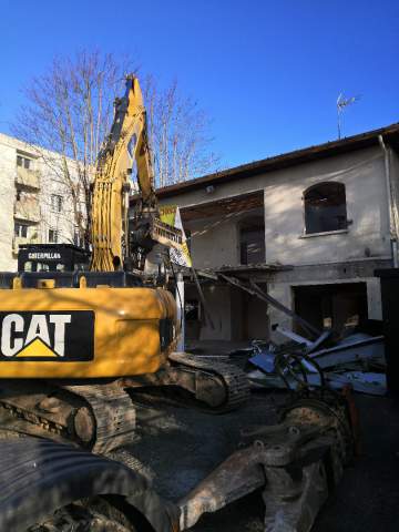 Démolition de la Pharmacie des 4 chemins