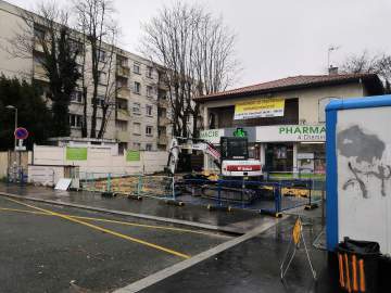 Début du chantier du pôle médical des 4 chemins